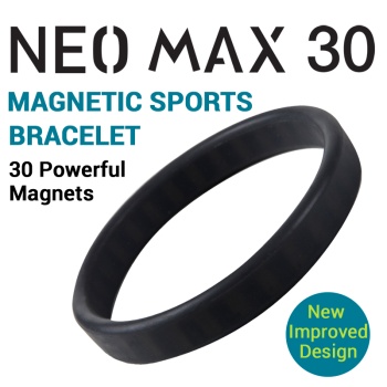 Neo Max 30 Jet Black Magnetic Sports Bracelet